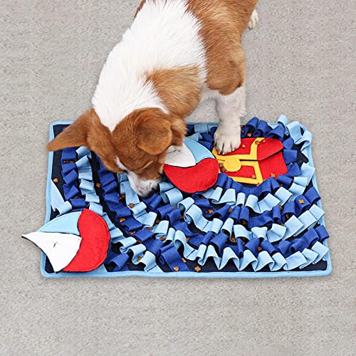 Schnüffelmatte für Hunde, interaktives Puzzle-Spielzeug für Geruchstraining und Anreicherung, umweltfreundliches Fleece-Filztuch, 60 x 70 cm von sporful