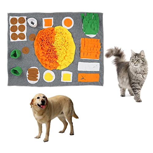 Schnüffelmatte für Hunde, interaktives Spielzeug für große Hunde, Stressabbau, Training, Duft, Arbeit, 60 x 80 cm von sporful