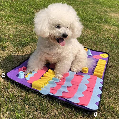 Schnüffelmatte für Hunde, langsames Füttern, Puzzle-Spielzeug, Nasenarbeit, Trainingsdecke, Spielmatte für Hunde, 50 x 70 cm Schnüffelmatte für Hunde, langsames Füttern, Puzzle-Spielzeug, Nasenarbeit, Trainingsdecke, Spielmatte für Hunde, 50 x 70 cm von sporful