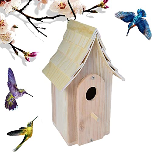 Vogelhaus aus Holz zum Aufhängen für Balkon kleine Vogelfutterstation mit Sitzstange Gartendekoration 16,0 x 23,0 x 12,5 cm Vogelhaus aus Holz zum Aufhängen für Balkon kleine Vogelfutterstation mit Sitzstange Gartendekoration 16,0 x 23,0 x 12,5 cm von sporful