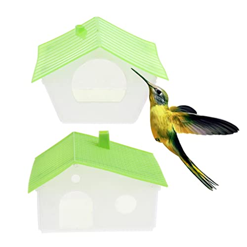 Vogelhaus für Haustiere, Nistkasten für Spatzen, Zuchtkäfig, Kunststoff, Kleintier-Lebensraum, 2 Stück von sporful