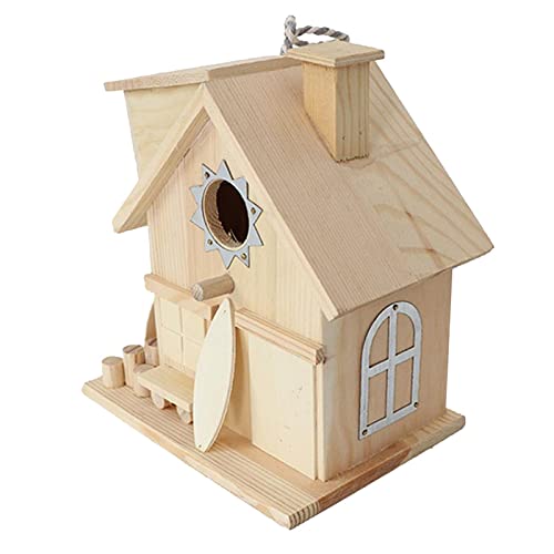 Vogelhaus zum Aufhängen aus Holz, Nistkasten, Futterhaus für Wildvögel, Garten, Outdoor, Hütte, Kiefernholz Vogelhaus zum Aufhängen aus Holz, Nistkasten, Futterhaus für Wildvögel, Garten, Outdoor, Hütte, Kiefernholz von sporful