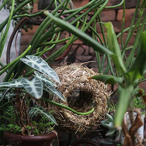 Vogelnest aus natürlichem Gras, gewebt, Bambus, Zuchtluke, Käfig, Papageienruhe, Ort, handgefertigt, umweltfreundlich von sporful