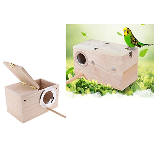 Wildvogel-Nistkasten aus Holz, 2 Stück, Niststation und Stab für den Garten, Vogelbeobachtung von sporful