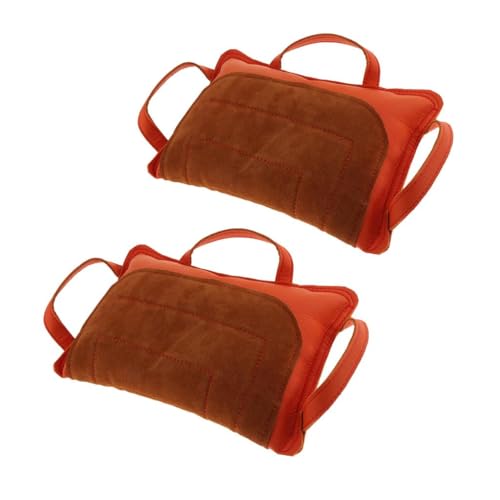 sporful 2 Pack Pet Training Bite Pillow Dog Tug Toy Orange - Rindsleder Durable Interactive Chew Toy for Bite Work and Tug of War Games sporful 2 Pack Pet Training Bite Pillow Dog Tug Toy Orange - Rindsleder Durable Interactive Chew Toy for Bite Work and Tug of War Games von sporful