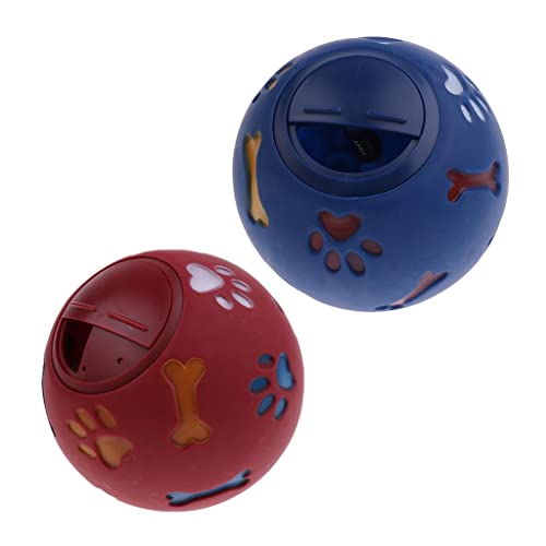 sporful 2 x Futterspender für Hunde, Ball für Leckerlis, Kauspielzeug, Blau + Rot sporful 2 x Futterspender für Hunde, Ball für Leckerlis, Kauspielzeug, Blau + Rot von sporful