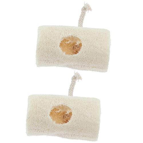sporful 2 x Kauspielzeug für Haustiere, natürliches Luffa, für Kaninchen, Hamster, Kleintiere, Zahnreinigung, Spaß von sporful