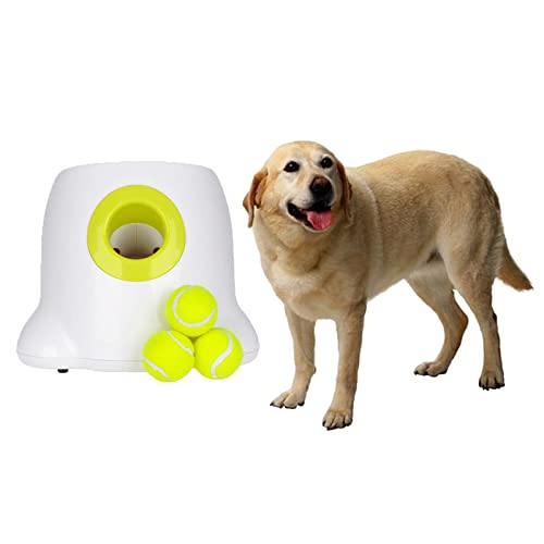sporful Automatischer Hundeballwerfer, interaktives Spielzeug, einstellbare Entfernung, Apportiermaschine für Indoor-Outdoor-Haustiertraining mit 3 Mini-Tennisbällen sporful Automatischer Hundeballwerfer, interaktives Spielzeug, einstellbare Entfernung, Apportiermaschine für Indoor-Outdoor-Haustiertraining mit 3 Mini-Tennisbällen von sporful