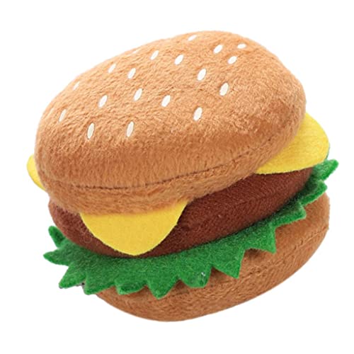 sporful Hamburger-Kauspielzeug für Haustiere, quietschend, interaktives Zahnen, sauberes Spielzeug sporful Hamburger-Kauspielzeug für Haustiere, quietschend, interaktives Zahnen, sauberes Spielzeug von sporful