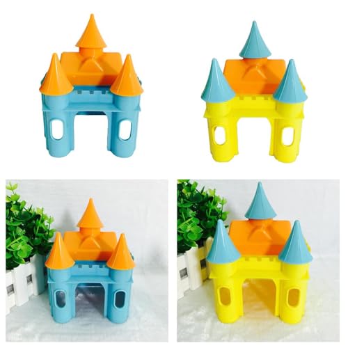 sporful Hamster, Igel, Meerschweinchen, Schlosshaus, Kleintiere, Übungsspielzeug, gemütlich, bequem, Villa, Versteck und Schlafhütte, 2 Stück sporful Hamster, Igel, Meerschweinchen, Schlosshaus, Kleintiere, Übungsspielzeug, gemütlich, bequem, Villa, Versteck und Schlafhütte, 2 Stück von sporful