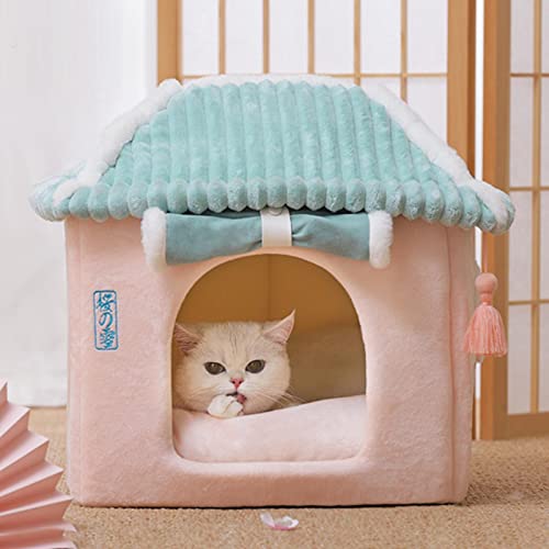 sporful Haustier-Schlafbett, für Hunde und Katzen, Katzen, Meerschweinchen, gemütliche Höhle, waschbar, abnehmbar von sporful