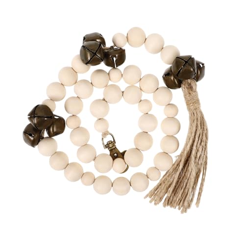 sporful Hunde Türklingel Trainingsgerät mit LED - Beige Holz & Juteseil von sporful