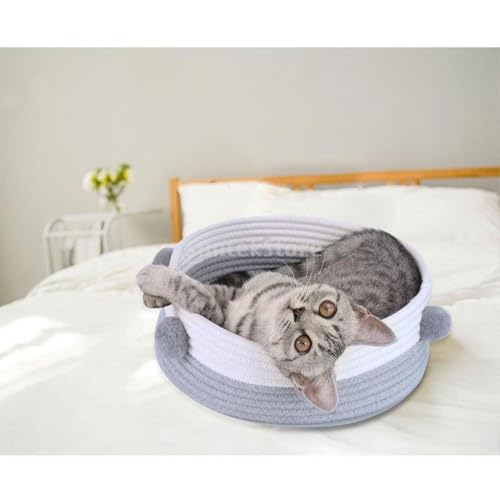 sporful Katzenhöhle Bett Korb Nest Baumwollseil Haustier Schlafbett Haus für Katzen Hunde Kleintiere sporful Katzenhöhle Bett Korb Nest Baumwollseil Haustier Schlafbett Haus für Katzen Hunde Kleintiere von sporful
