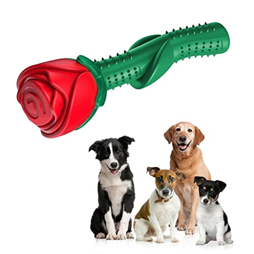 sporful Kauspielzeug für Hunde, Rosenform, bissfest, interaktiv, Backenzähne von sporful
