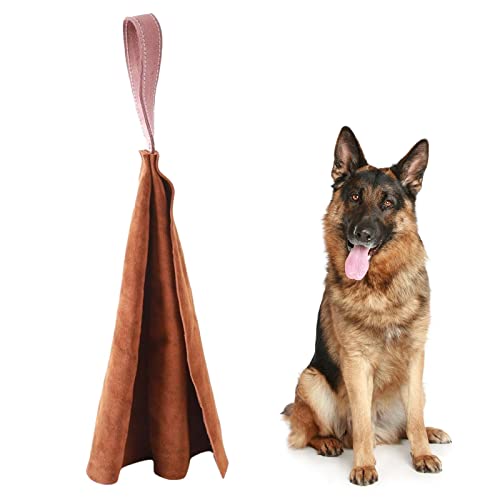 sporful Kauspielzeug für junge Hunde, Leder, zum Zerren, Kauspielzeug für Dobermann, Schutzhund von sporful