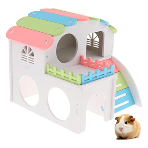 sporful Kleines Haustierversteck Zuhause Doppelschichten Hamster Villa Haus Käfig Spielspielzeug Ökologisches Brett Einfache Montage Große Größe sporful Kleines Haustierversteck Zuhause Doppelschichten Hamster Villa Haus Käfig Spielspielzeug Ökologisches Brett Einfache Montage Große Größe von sporful