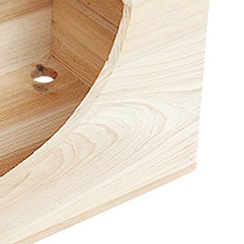 sporful Kleintierhaus aus Naturholz für Hamster, Rennmäuse, Ratten, Vögel, langlebig, feuchtigkeitsbeständig, 16,5 x 16,5 x 16,5 cm von sporful