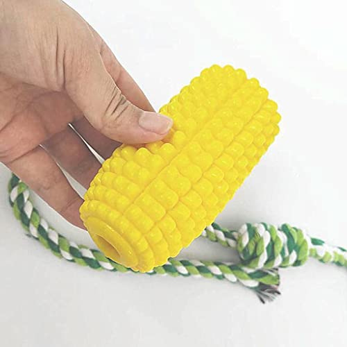 sporful Pet Dog Toothbrush Chew Toy for Teeth Cleaning Dental Care Bite Resistant TPR Nylon Corn Design von sporful