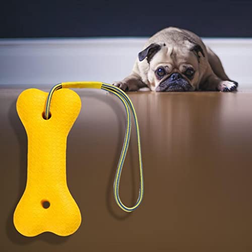sporful Robustes Kauspielzeug für Hunde, Knochen mit Seil, für aggressive Kauer, schwimmend, wasserfest, bissfest, EVA-Haustierspielzeug von sporful