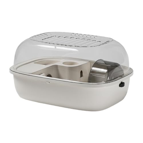 sporful Tragbarer transparenter Hamsterkäfig mit Laufrad und Wasserflasche für Kleintiere wie Hasen, Ratten, Rennmäuse sporful Tragbarer transparenter Hamsterkäfig mit Laufrad und Wasserflasche für Kleintiere wie Hasen, Ratten, Rennmäuse von sporful