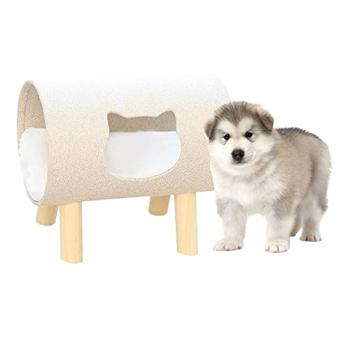 sporful Weiches Katzenbett, warmes Kissen, Stoff, vier Jahreszeiten, Haustiernest, Hausmatte, Welpen, 40 x 26 x 38 cm von sporful