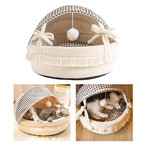 sporful Weiches Plüsch-Haustierbett mit faltbarem Bezug, Lammsamt-Schlafnest für Kaninchen und Katzen, rutschfeste Unterseite, 38,1 x 47,8 x 30,8 cm sporful Weiches Plüsch-Haustierbett mit faltbarem Bezug, Lammsamt-Schlafnest für Kaninchen und Katzen, rutschfeste Unterseite, 38,1 x 47,8 x 30,8 cm von sporful