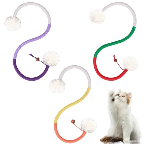 starfa lab 3 Stück Katzen-Kauspielzeug, interaktives Katzenspielzeug für Katzen, Haustiere, Beißseilspielzeug für Kätzchen, zum Zahnen, Kauen und Zahnen, 70 cm starfa lab 3 Stück Katzen-Kauspielzeug, interaktives Katzenspielzeug für Katzen, Haustiere, Beißseilspielzeug für Kätzchen, zum Zahnen, Kauen und Zahnen, 70 cm von starfa lab