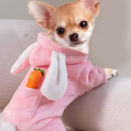Osterkostüm für Hunde, Hasen, Haustierkostüm, Welpen, Kapuzenpullover, Hundekleidung, Kaninchenohren, Hut, Outfit, Halloween-Partyzubehör für kleine Hunde und Katzen Osterkostüm für Hunde, Hasen, Haustierkostüm, Welpen, Kapuzenpullover, Hundekleidung, Kaninchenohren, Hut, Outfit, Halloween-Partyzubehör für kleine Hunde und Katzen von stepsin