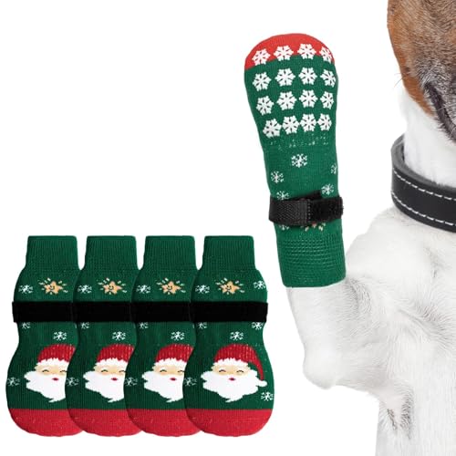 Stryfull Rutschfeste Hundesocken für Hartholzböden, Größe L, Grün von stryfull