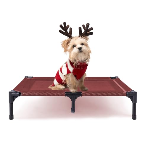 suddus Erhöhte Hundebetten, wasserdicht, für den Außenbereich, tragbar, erhöhtes Hundebett, Hundebett vom Boden, Hundebett, leicht zu reinigen, für den Innen- und Außenbereich, mehrere Größen suddus Erhöhte Hundebetten, wasserdicht, für den Außenbereich, tragbar, erhöhtes Hundebett, Hundebett vom Boden, Hundebett, leicht zu reinigen, für den Innen- und Außenbereich, mehrere Größen von suddus