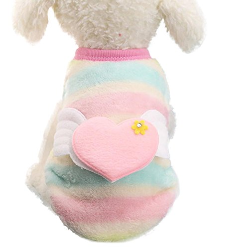 sunnymi Mode niedliche Kleine Haustier Hundebekleidung Schöne Hund Katze Winter warme Pullover Welpen Mantel Jacke Kleidung Kostüm Bekleidung für Walking Jogging (XXS, Mehrfarben C) von sunnymi