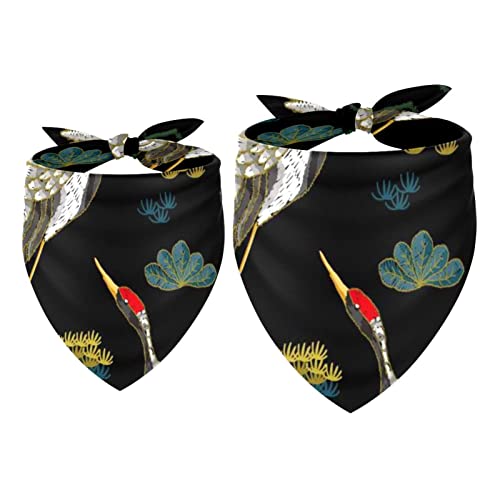 Haustierbandana für kleine mittelgroße Hunde und Katzen,Japanische weiße Kraniche, rote Blumen,Haustierbandana für kleine mittelgroße Hunde und Katzen Haustierbandana für kleine mittelgroße Hunde und Katzen,Japanische weiße Kraniche, rote Blumen,Haustierbandana für kleine mittelgroße Hunde und Katzen von suojapuku