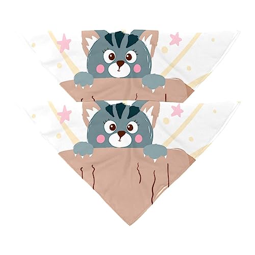 Haustierbandana für kleine mittelgroße Hunde und Katzen,Katze in einem Korb,Hunde-Bandanas,2er-Pack,Katzen-Lätzchen,Haustierschal Haustierbandana für kleine mittelgroße Hunde und Katzen,Katze in einem Korb,Hunde-Bandanas,2er-Pack,Katzen-Lätzchen,Haustierschal von suojapuku