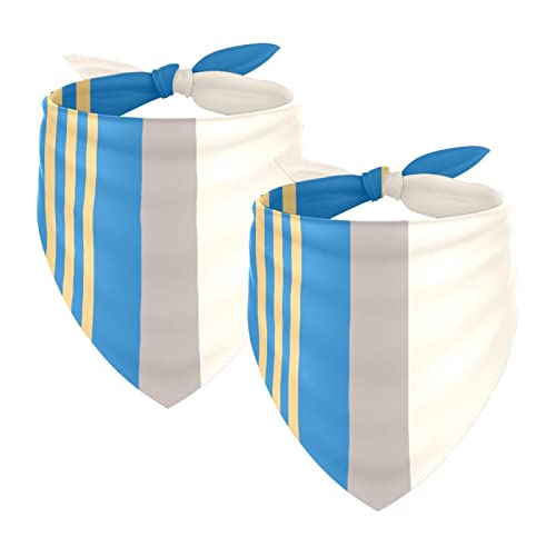 Hundebandanas,Dreieckslätzchen 2 Stück,Moderner Stil,Bandana für große Hunde und Katzen Hundebandanas,Dreieckslätzchen 2 Stück,Moderner Stil,Bandana für große Hunde und Katzen von suojapuku