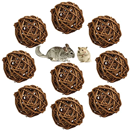 9 Stück Natur Weidenball Spielzeug für Kleintiere, Kaninchen Spielzeug Meerschweinchen Kaubälle Vogel Lustiger Nager Zubehör für Kaninchen Meerschweinchen Chinchillas Hamster Papagei (6cm) 9 Stück Natur Weidenball Spielzeug für Kleintiere, Kaninchen Spielzeug Meerschweinchen Kaubälle Vogel Lustiger Nager Zubehör für Kaninchen Meerschweinchen Chinchillas Hamster Papagei (6cm) von suruikei