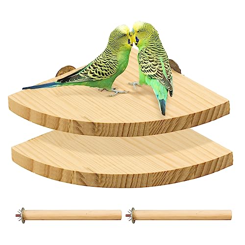 Vogel-Sitzstange, Plattform, Papageienständer, Spielplatz, Holz, Sitzstange, Spielzeug, Käfigzubehör, Übungsspielzeug für Sittiche, Nymphensittiche, Wellensittiche, Rennmäuse, Ratten, Maus von suruikei