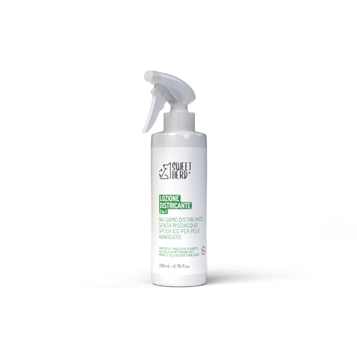 SweetHerd 3-in-1-Lotion zum Entwirren ohne Ausspülen mit Talkum für Hunde und Katzen – Made in Italy und Cruelty Free – 200 ml, weiches Haar, strahlend und zart parfümiert SweetHerd 3-in-1-Lotion zum Entwirren ohne Ausspülen mit Talkum für Hunde und Katzen – Made in Italy und Cruelty Free – 200 ml, weiches Haar, strahlend und zart parfümiert von sweetherd