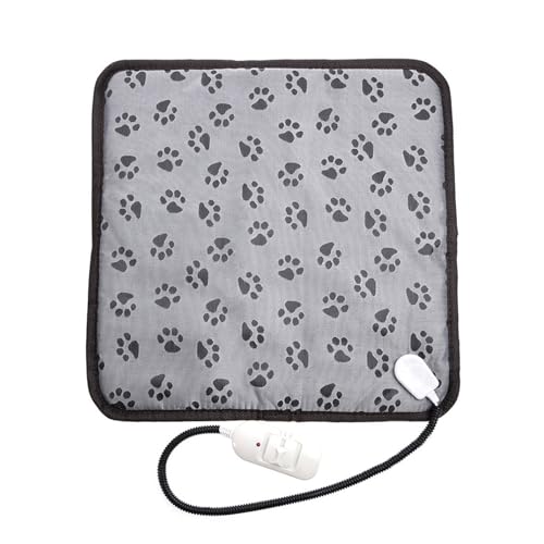 Beheiztes Hundekissen – elektrisches Heizpad für Haustiere | warmes Bett für den Innenbereich für Hunde, Temperaturkissen, verstellbar, Katzen | warme weiche Decke | von syayw