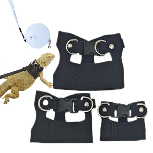 Eichhörnchengeschirr, weiches PU-Leder-Geschirr mit Zugseil, für Kleintiere, Spaziergänge für Eichhörnchen, Hamster, Chinchilla, Eichhörnchen, Chamäleon, Hamster, Frettchen, Kleintiere Eichhörnchengeschirr, weiches PU-Leder-Geschirr mit Zugseil, für Kleintiere, Spaziergänge für Eichhörnchen, Hamster, Chinchilla, Eichhörnchen, Chamäleon, Hamster, Frettchen, Kleintiere von syayw