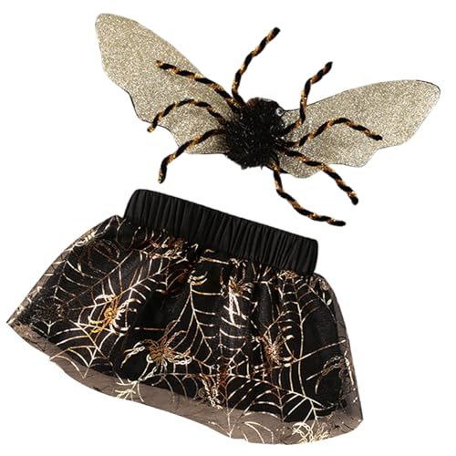 Hundespinnenkostüm | Halloween Horror -Haustier -Outfit - Leichte gotische Kleidung mit Flügeln für Katzen und kleine/mittlere Hunde lustige Kostüme Hundespinnenkostüm | Halloween Horror -Haustier -Outfit - Leichte gotische Kleidung mit Flügeln für Katzen und kleine/mittlere Hunde lustige Kostüme von syayw