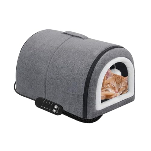 Katzenhaus Beheizt - Katzenbett Höhle,Abnehmbares Halb Umschlossenes Nest Mit Gewölbtem Dach Und Temperaturregelung Für Kleine Und Mittlere Katzenrassen Für Winter Reise Zuhause Katzenhaus Beheizt - Katzenbett Höhle,Abnehmbares Halb Umschlossenes Nest Mit Gewölbtem Dach Und Temperaturregelung Für Kleine Und Mittlere Katzenrassen Für Winter Reise Zuhause von syayw