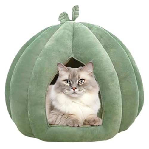 Katzenhaus – Schlafbett geschlossen | Pumpkin Shape Pet Hideaway Soft Cat Cave Betten für Kätzchen im Innenbereich Nest Halloween bequem für kleine Haustiere Winter Möbel Katzenhaus – Schlafbett geschlossen | Pumpkin Shape Pet Hideaway Soft Cat Cave Betten für Kätzchen im Innenbereich Nest Halloween bequem für kleine Haustiere Winter Möbel von syayw