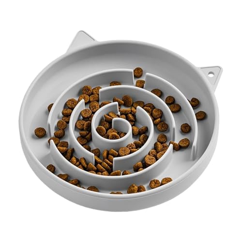 Katzennapf Mit Langsamer Fütterung - Trockenfutter Futternapf Zur Beruhigten | Futternapf Für Katzen Mit Langsamer Fütterung | Rutschfester Silikon Napf Mit Labyrinth-Design Für Balkon, Schlafzimmer Katzennapf Mit Langsamer Fütterung - Trockenfutter Futternapf Zur Beruhigten | Futternapf Für Katzen Mit Langsamer Fütterung | Rutschfester Silikon Napf Mit Labyrinth-Design Für Balkon, Schlafzimmer von syayw
