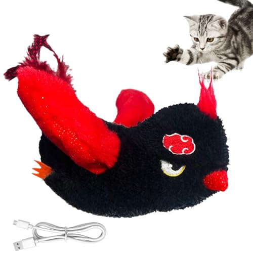 Katzenspielzeug Vogel - Vogelform Katzen Spielzeug | Interaktives Vogel Spielzeug Mit Zwitschern | Elektrisches Teaser Dre Modi | Wiederaufladbarer Elektrischer Katzenspielzeug Für Kleine Mittelgroße von syayw