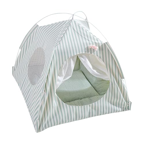 Katzenzelt – tragbares Tipi-Zelt für Katzen | Hundebett | Nest für Haustiere | Bequemes Kissen aus Netzstoff, abnehmbar und waschbar für Kaninchen Katzenzelt – tragbares Tipi-Zelt für Katzen | Hundebett | Nest für Haustiere | Bequemes Kissen aus Netzstoff, abnehmbar und waschbar für Kaninchen von syayw