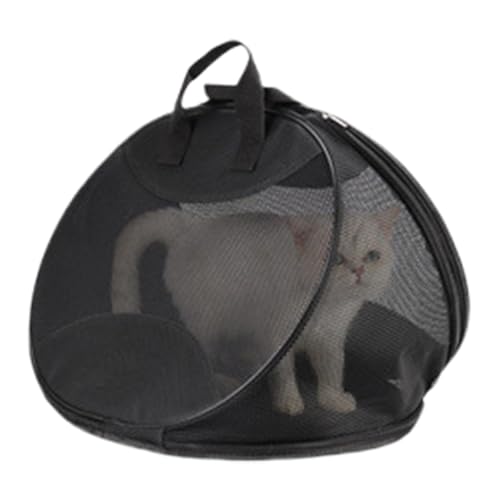 Transporttasche für Katzen – Effiziente Netz-Katzenhalterung | Transporttasche aus Mesh für Tiere | leichte Tasche tragbar atmungsaktiv | Leichte und atmungsaktive Tasche für Reisen, Wandern von syayw