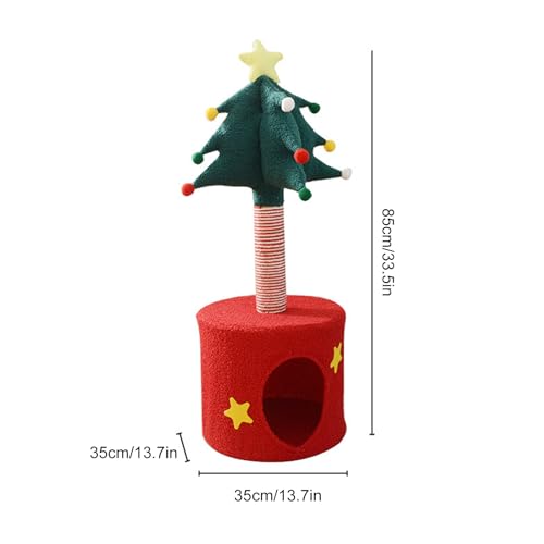 Weihnachtsbaum Für Katzen | Niedlicher Spielzeug für Weihnachten - Weiches Katzenbett Kratzpfosten für Haustiere Zuhause Indoor Outdoor Weihnachtsbaum Für Katzen | Niedlicher Spielzeug für Weihnachten - Weiches Katzenbett Kratzpfosten für Haustiere Zuhause Indoor Outdoor von syayw