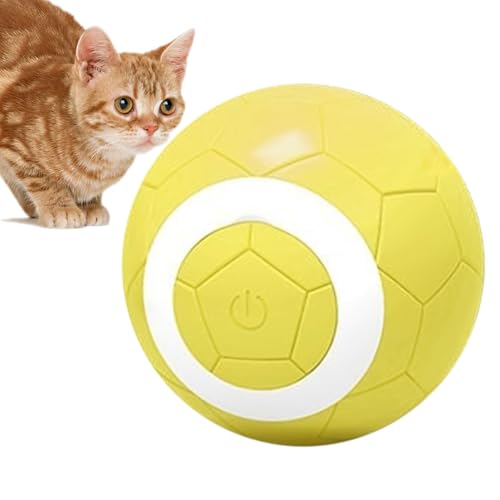 syayw Aktiviertes Automatisches Rolling Ball Toy - peppies pet Ball | Elektrische Hundebälle | Hingehört Automatisches Roll -Spielzeug | Smart Sphere Tool Für Hunde Kätzchen Fun Sport Hunde von syayw