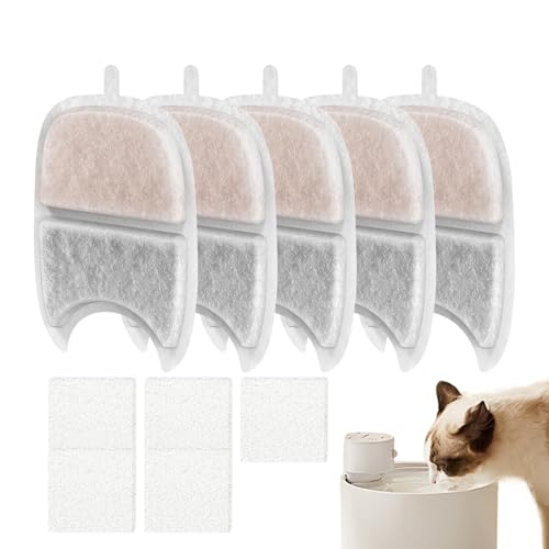 syayw Ersatzfilter Für Katzenbrunnen | 5X Katzen Trinkbrunnen Filter Mit Schwämmen - Dreifach-Filtration Zur Geruchsneutralisation Und Schmutzfilterung syayw Ersatzfilter Für Katzenbrunnen | 5X Katzen Trinkbrunnen Filter Mit Schwämmen - Dreifach-Filtration Zur Geruchsneutralisation Und Schmutzfilterung von syayw
