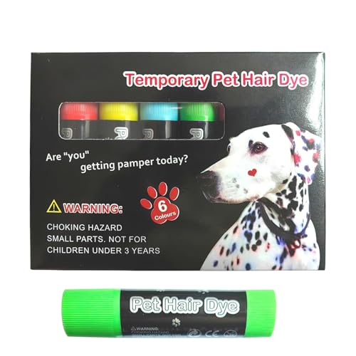 syayw Färbemittel für Hunde – Dye für Haustiere für Hunde | Wandbehang für Hunde | Bericht des Welpen Maler | Waschbare und sichere temporäre Marker für einen von syayw